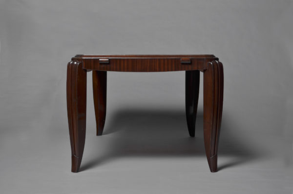 A Fine French Art Deco Mahogany Dining Table in the style of Jean Pascaud - Image 8