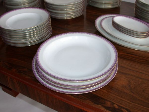 French Limoges Dinner Service by Ahrenfeldt - Image 4