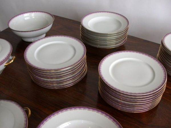 French Limoges Dinner Service by Ahrenfeldt - Image 6