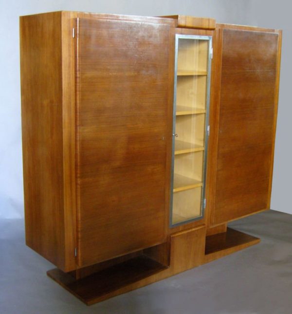 French Art Deco Rosewood Cabinet or Armoire - Image 2