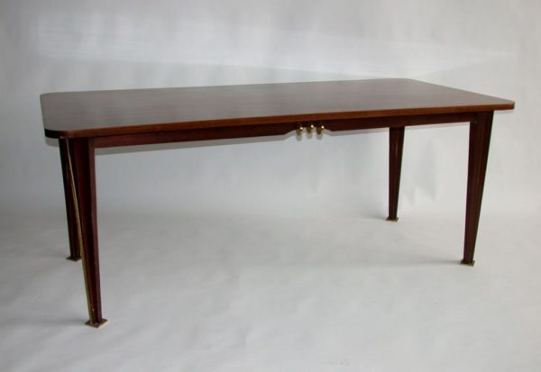 A Fine French 1950s Rosewood Dining Table - Image 3