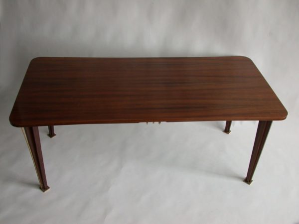 A Fine French 1950s Rosewood Dining Table - Image 6