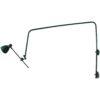 French Adjustable Industrial Green Lacquered Metal Wall Light