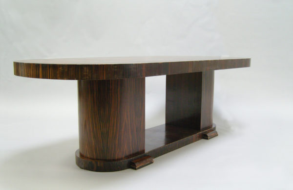 Fine Large French Art Deco Oval Dining Table - Image 3