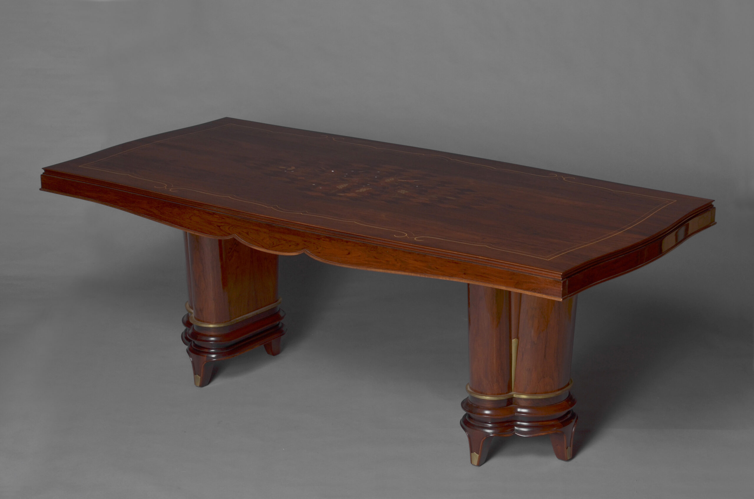 A Fine French Art Deco Rosewood and Marquetery Table by Segal - Image 5