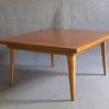 A Large French 1950's Dining Table with Two Pull-Out End Leaves