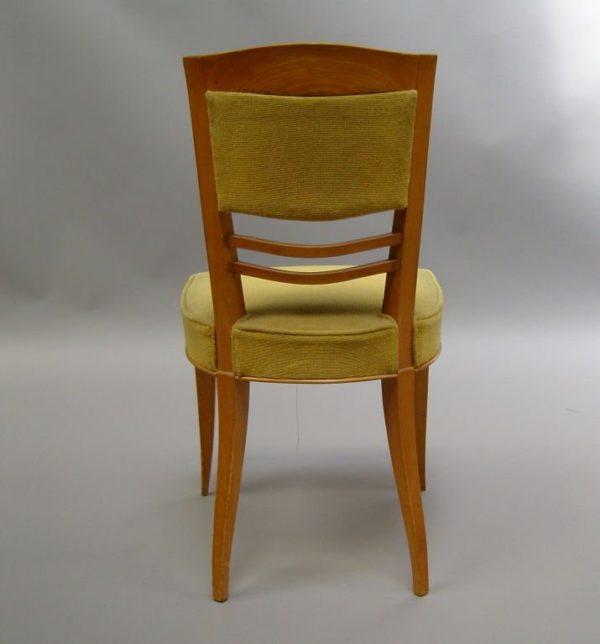 A Set of Six Fine French Art Deco Dining Chairs by Batistin Spade - Image 5