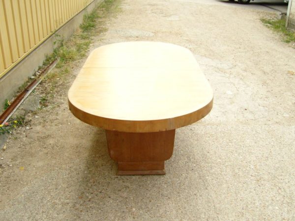 A Large French Art Deco Cherry Table by Jean Pascaud - Image 5