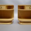 A Pair of Fine French 1960s Sycamore Side Tables