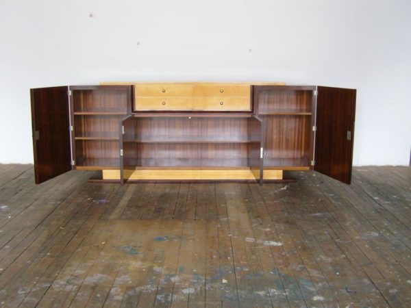 A Fine Art Deco Rosewood and Sycamore Sideboard by De Coene - Image 4