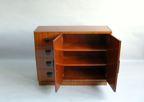 Fine French Art Deco Mahogany Buffet or Dresser by Lahalle - Image 9