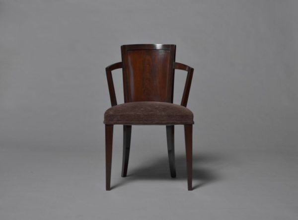 Pair of Fine French Art Deco Chairs by Pierre Chareau - Image 2