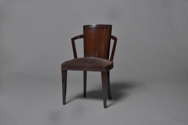 Pair of Fine French Art Deco Chairs by Pierre Chareau - Image 3