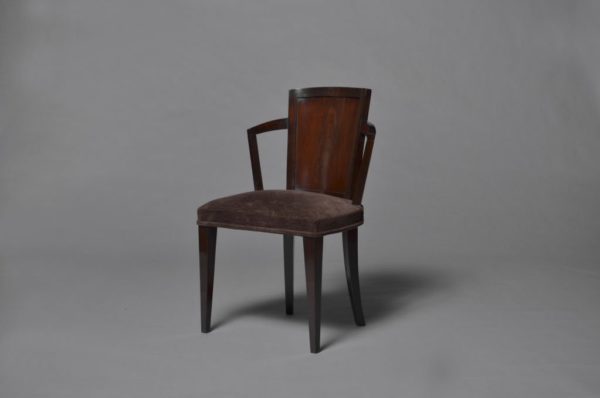 Pair of Fine French Art Deco Chairs by Pierre Chareau - Image 4