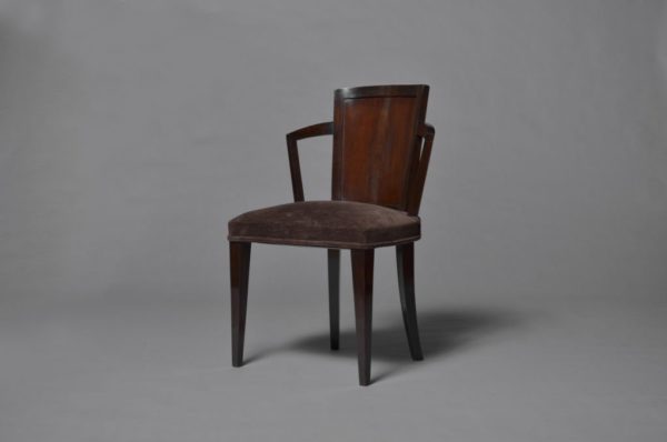 Pair of Fine French Art Deco Chairs by Pierre Chareau - Image 5