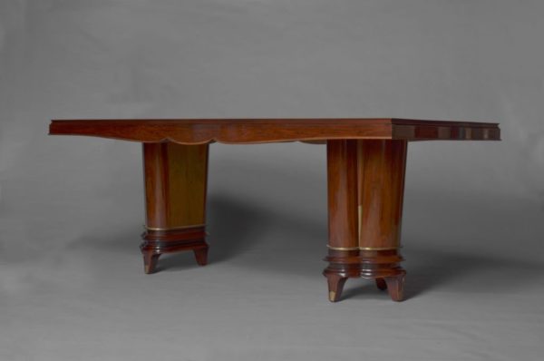 A Fine French Art Deco Rosewood and Marquetery Table by Segal - Image 2