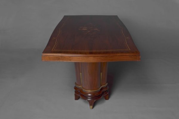 A Fine French Art Deco Rosewood and Marquetery Table by Segal - Image 4