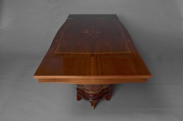 A Fine French Art Deco Rosewood and Marquetery Table by Segal - Image 6