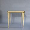 A Rare Lacquered Italian Side Table with a Scagliola and Lithograph Top