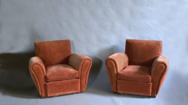 Pair of French, Art Deco Club Chairs - Image 7