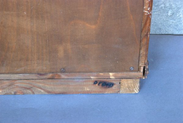 A Fine Spanish Bird's-Eye Maple and Leather Cabinet - Image 8