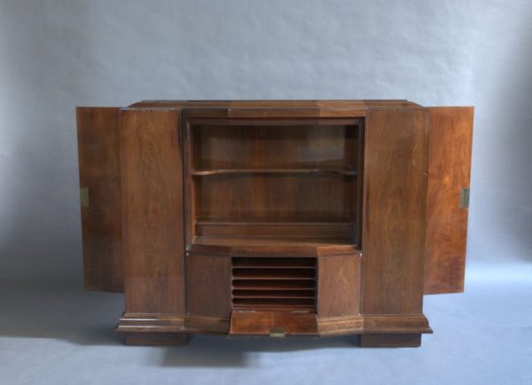 A Rare Fine French Art Deco Rosewood Collector Cabinet - Image 4