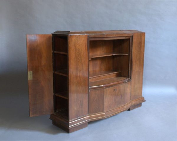 A Rare Fine French Art Deco Rosewood Collector Cabinet - Image 5