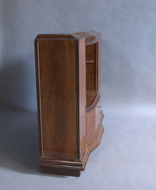 A Rare Fine French Art Deco Rosewood Collector Cabinet - Image 7