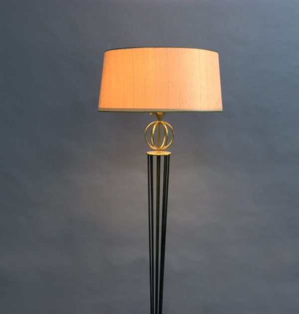 Fine French 1950s Floor Lamp by Arlus - Image 7