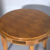 A Fine French Art Deco Round Walnut Gueridon in the manner of Leleu