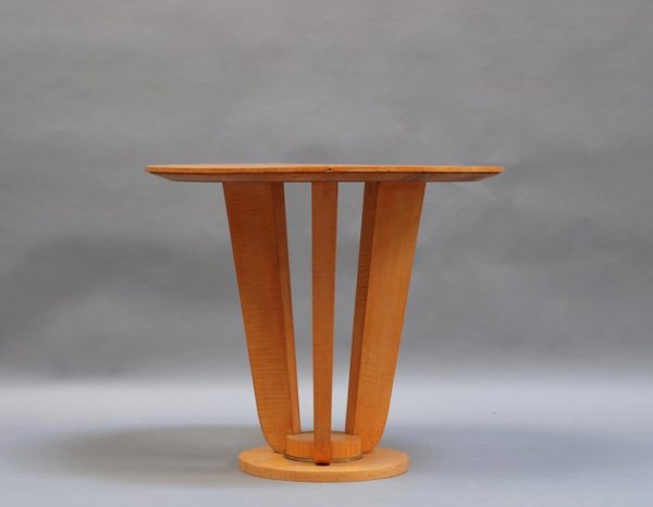 A Fine French Art Deco Sycamore Gueridon - Image 2