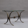 French Wrought Iron and Brass Coffee Table