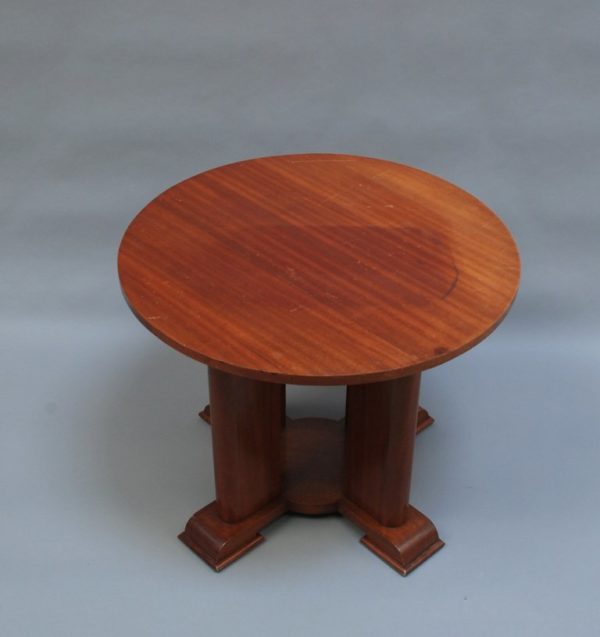 A Fine French Art Deco Mahogany Side Table - Image 6