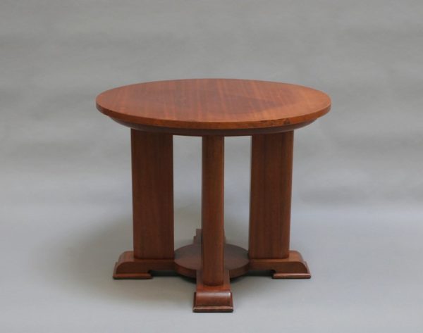 A Fine French Art Deco Mahogany Side Table - Image 7