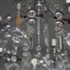 Fine French, 1970s Metal and Glass Chandelier