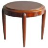 A Small French Art Deco round  Mahogany side table