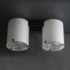Fine French 1950s Double Cylinder Flush Mount by Jean Perzel