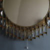 Fine French 1970s Metal and Glass Illuminated Mirror