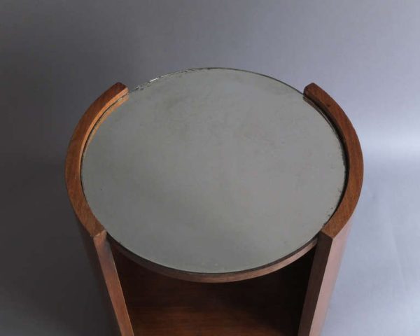 A Fine French Art Deco Rosewood Gueridon with a Mirrored Top - Image 8