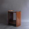 A Fine French Art Deco Rosewood Gueridon with a Mirrored Top