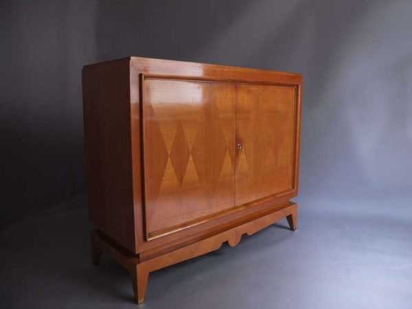 Pair of fine French Art Deco Cherry Wood Buffets - Image 8