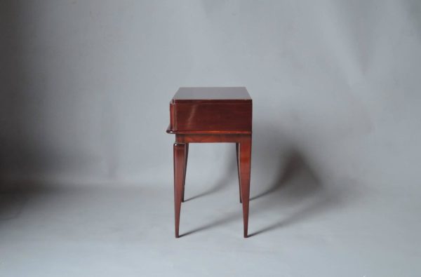 Pair of French Art Deco Mahogany Side Tables - Image 6