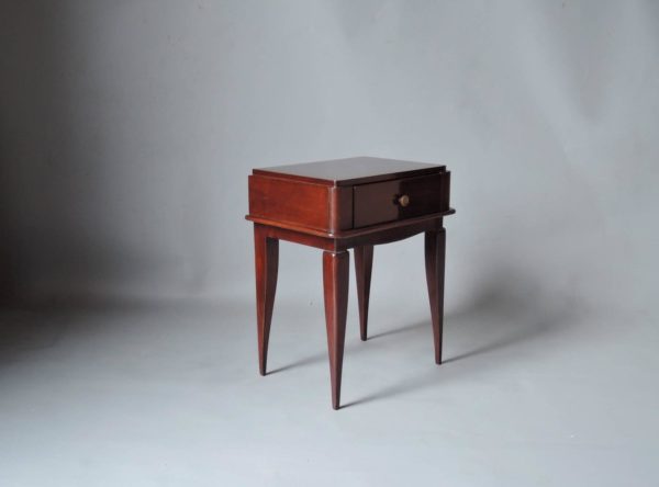 Pair of French Art Deco Mahogany Side Tables - Image 8