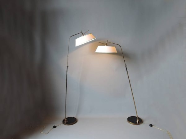 Two Fine 1950s French Floor Lamps by Lunel - Image 5