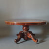 A Fine Large French 19th Century Solid Mahogany Oval Table