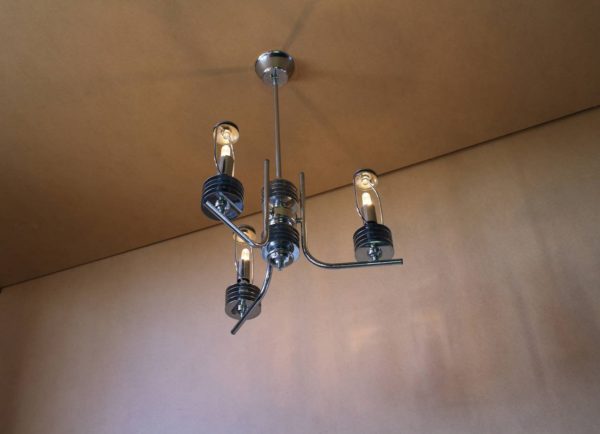 French 1970s Modernist Chandelier - Image 8