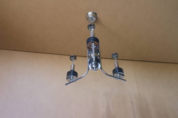 French 1970s Modernist Chandelier - Image 10