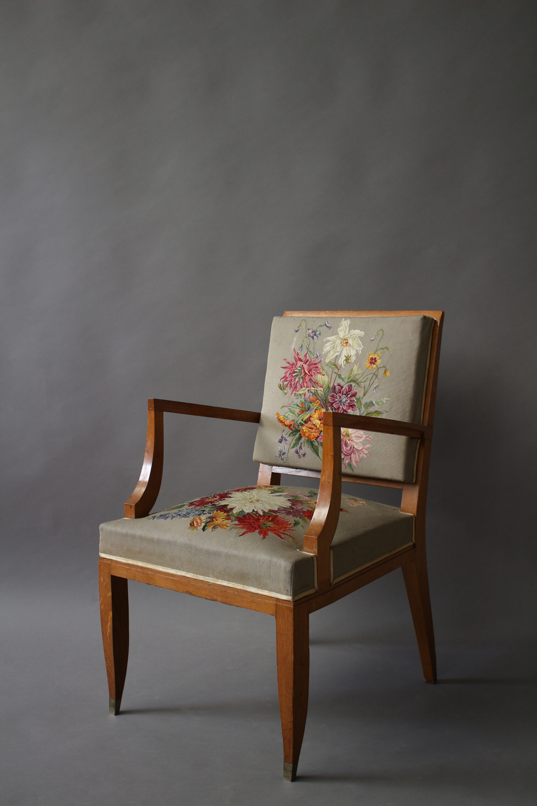 A Set of 10 Fine French Art Deco Chairs by Lucien Rollin (8 Side and 2 arm) - Image 7