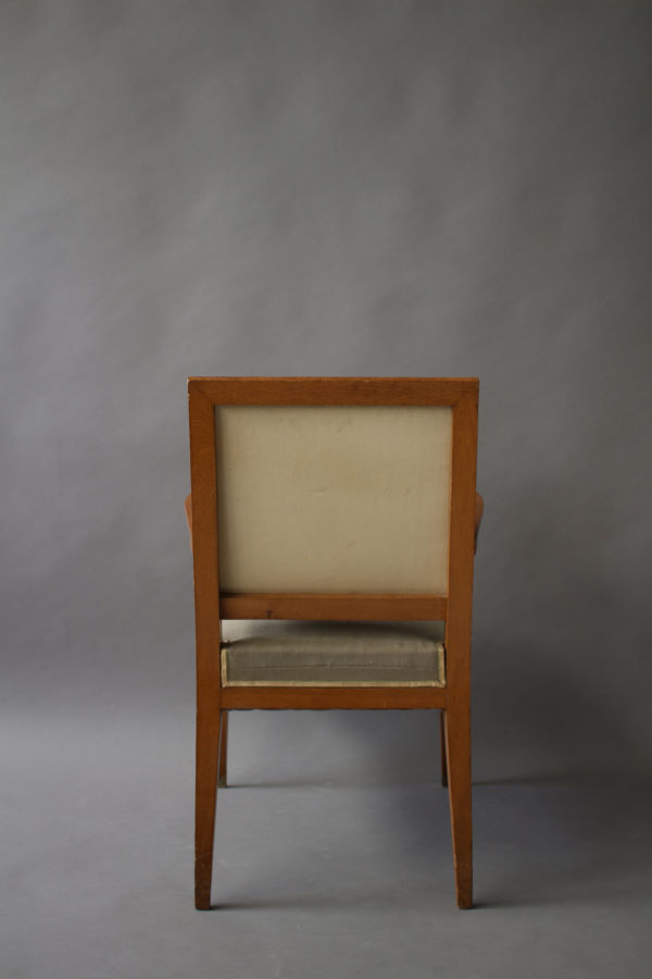 A Set of 10 Fine French Art Deco Chairs by Lucien Rollin (8 Side and 2 arm) - Image 13