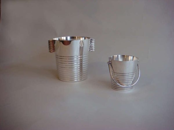 Silver Plated Champagne and Ice Buckets by Luc Lanel for Christofle - Image 7